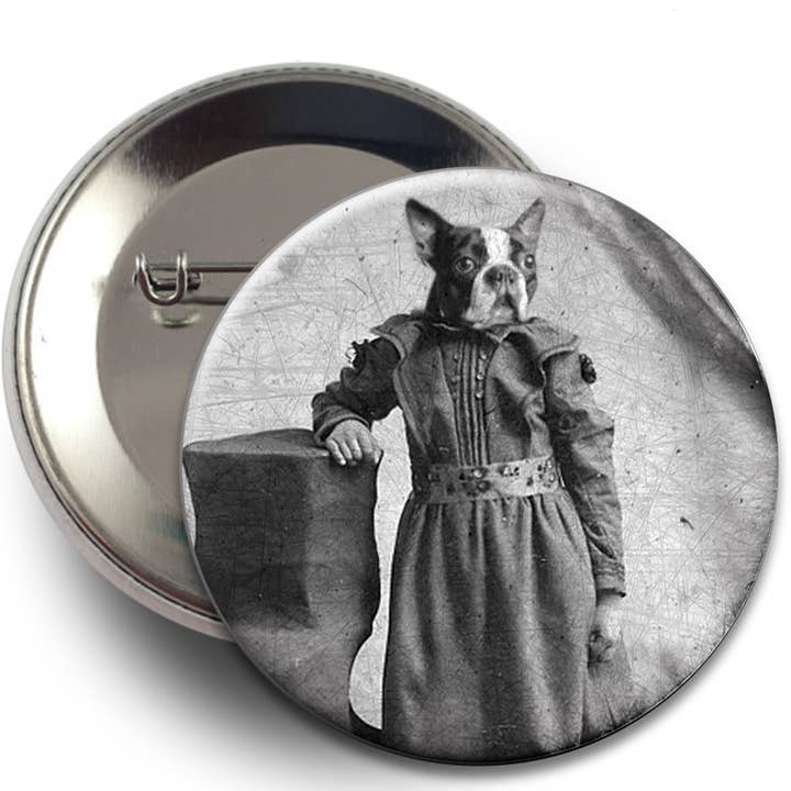 The Wild Oddisorium - Wholesale Lapel Pin/Button - Dog Buttons, Pins, Badges, POS, Funny Dogs in Clothes, Cute6