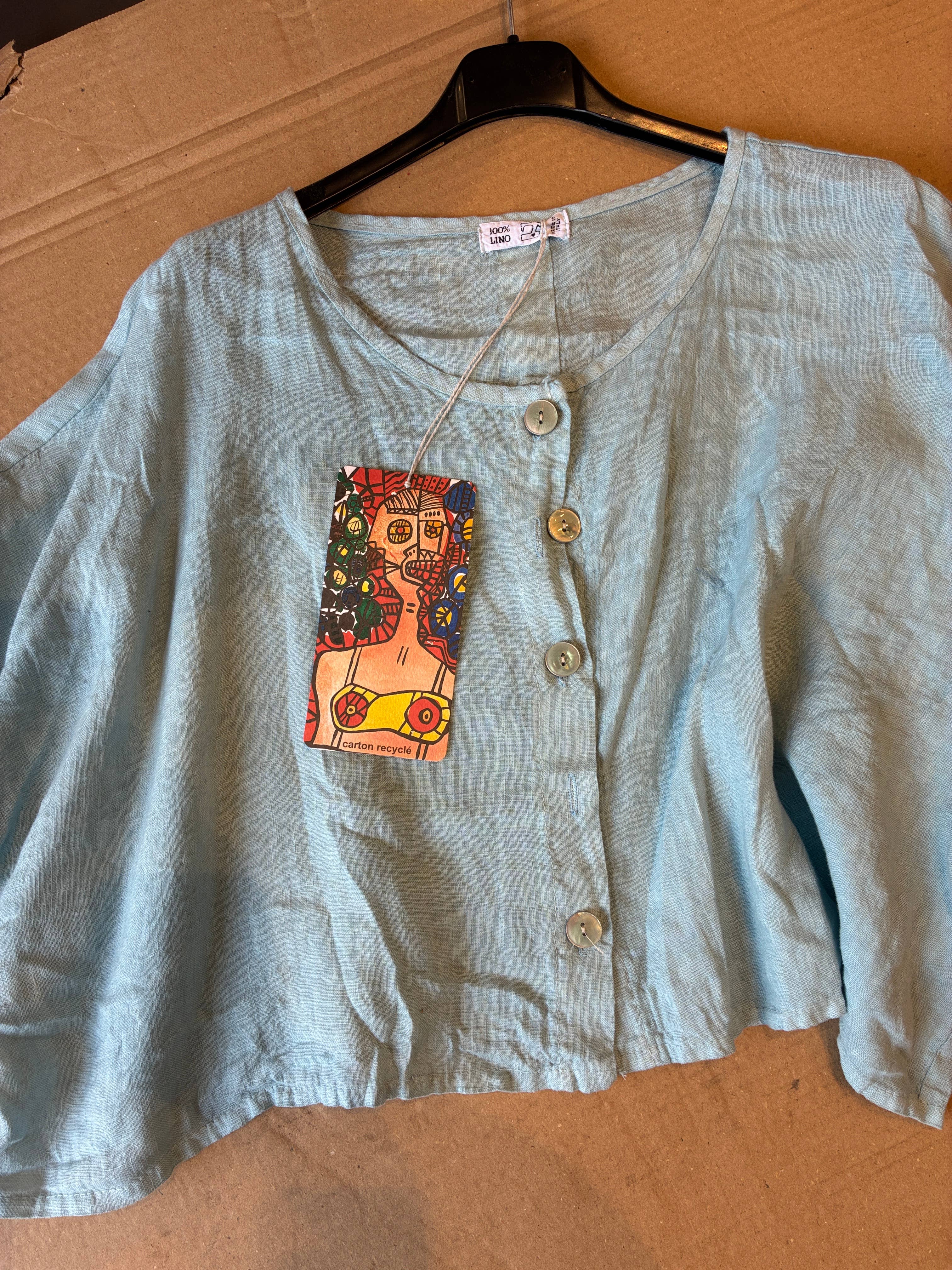 la maison des fibres naturelles - Wholesale Jacket - Women's - 3/4 sleeve linen jacket 906 100% linen34