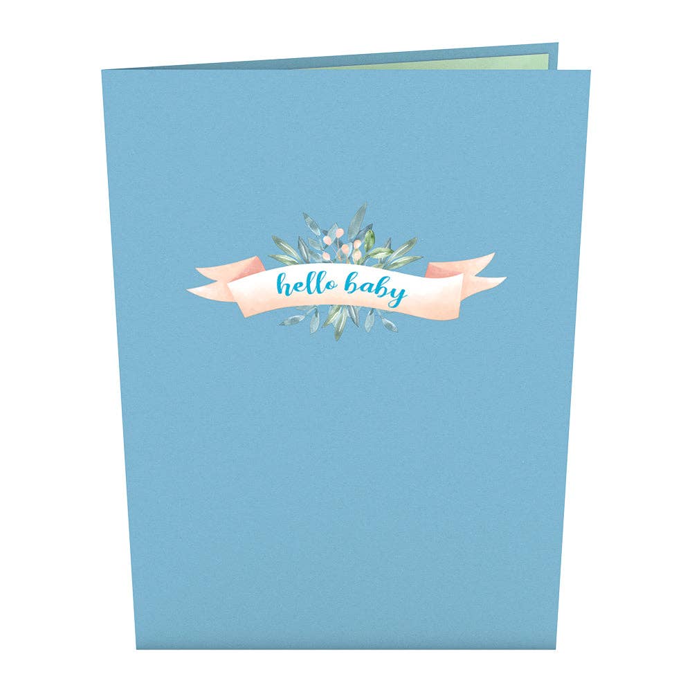 Lovepop Cards - Wholesale Baby Card - Blue Baby Carriage 5''x7'' Card, Pop-Up Cards4