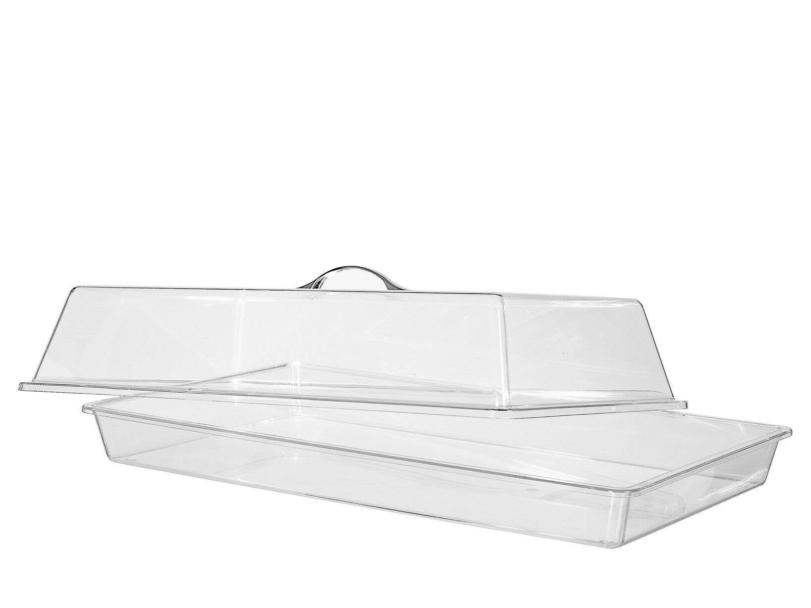 H&H - Wholesale Display Case - Rectangular Polycarbonate Pastry Display Case 54X33X17 cm1