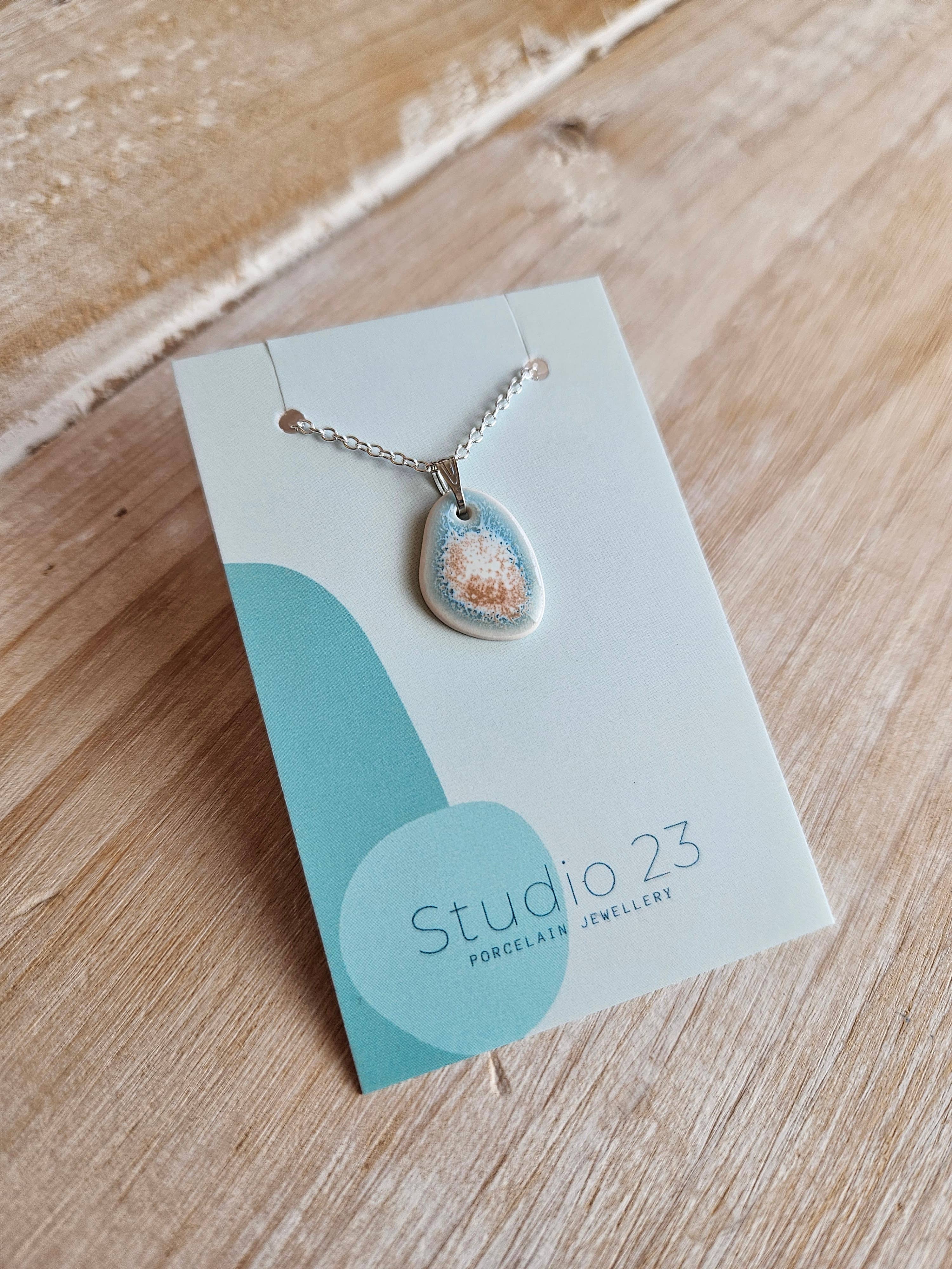 Studio 23 Ceramics – wholesale Pendant/charm necklace – NEW DESIGN Pendant Pebble12