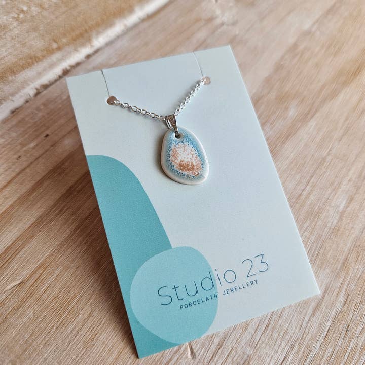 Studio 23 Ceramics – wholesale Pendant/charm necklace – NEW DESIGN Pendant Pebble12