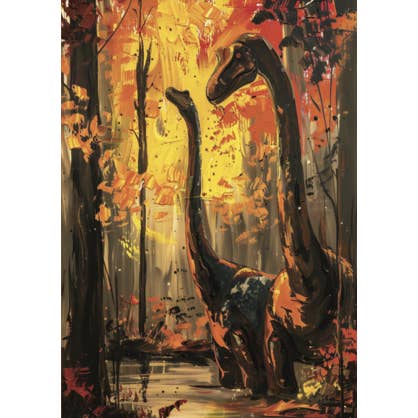 Brachiosaurus Card for wholesale by ikonink