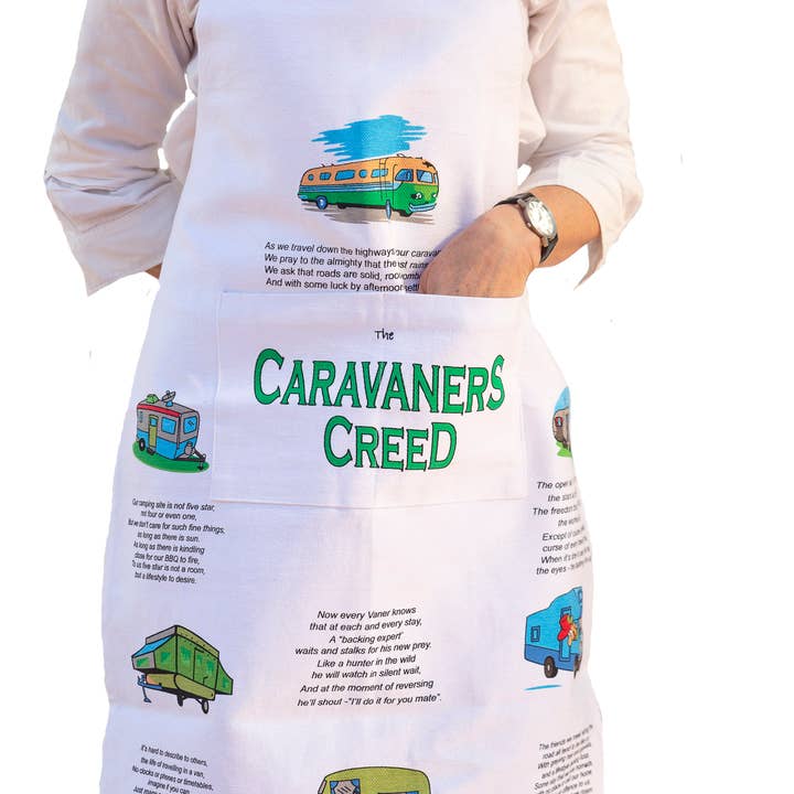Allgifts Australia - Wholesale Apron - Apron (Heavy Drill) - Caravaners Creed