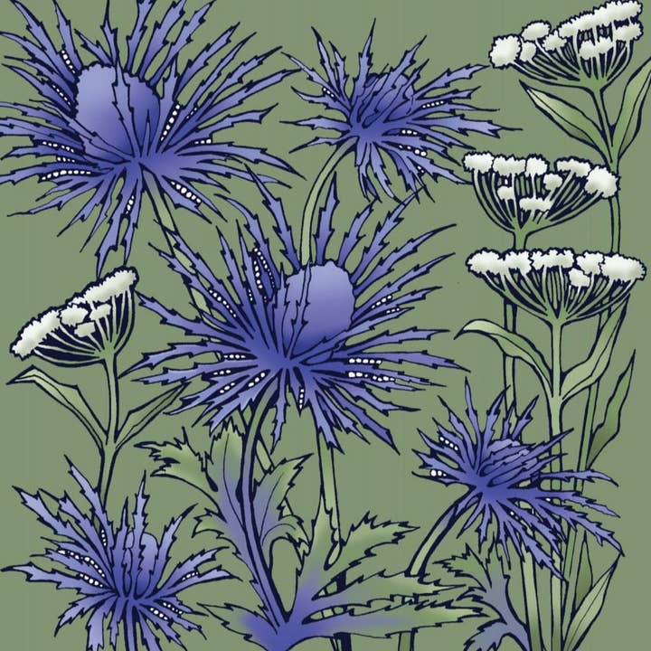 Purple Spikey Thistle for wholesale by Alff a Bet Design