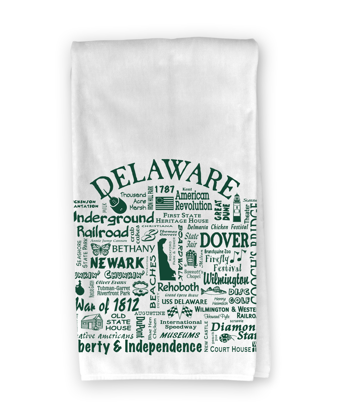 The Buffalo Works - Wholesale Tea Towel - Delaware Destination Kitchen Towel - Where Life Takes You2