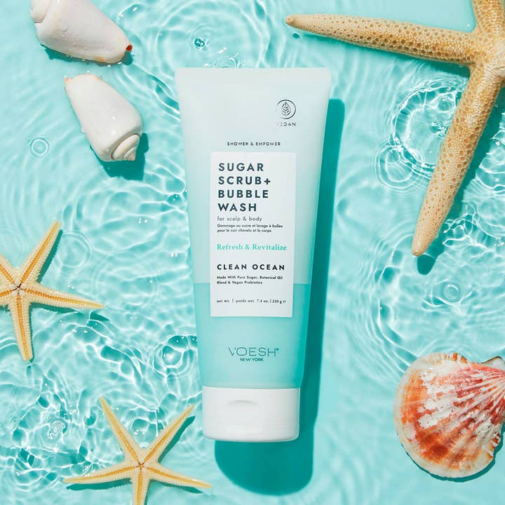 VOESH New York - Wholesale Body Scrub/Exfoliant - Sugar Scrub + Bubble Wash Display Kit