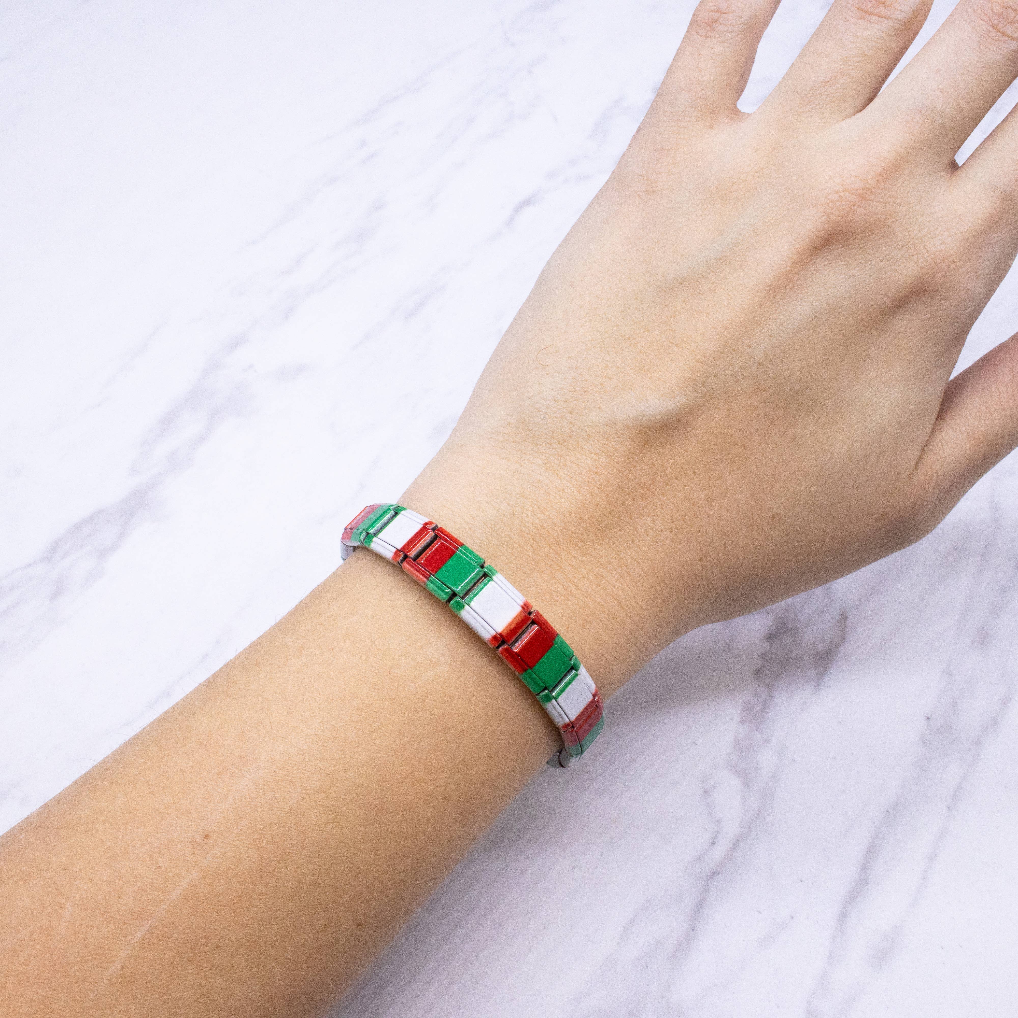 Natalia - Wholesale Charm/Dangle Bracelet - Italian Charm Bracelet Flags - Link Jewelry1