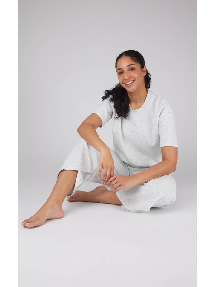 90 Degree by Reflex - Wholesale Lounge Set - Women's - Women's Scuba Crew Neck Top and Wide Pant - 2 PC SET