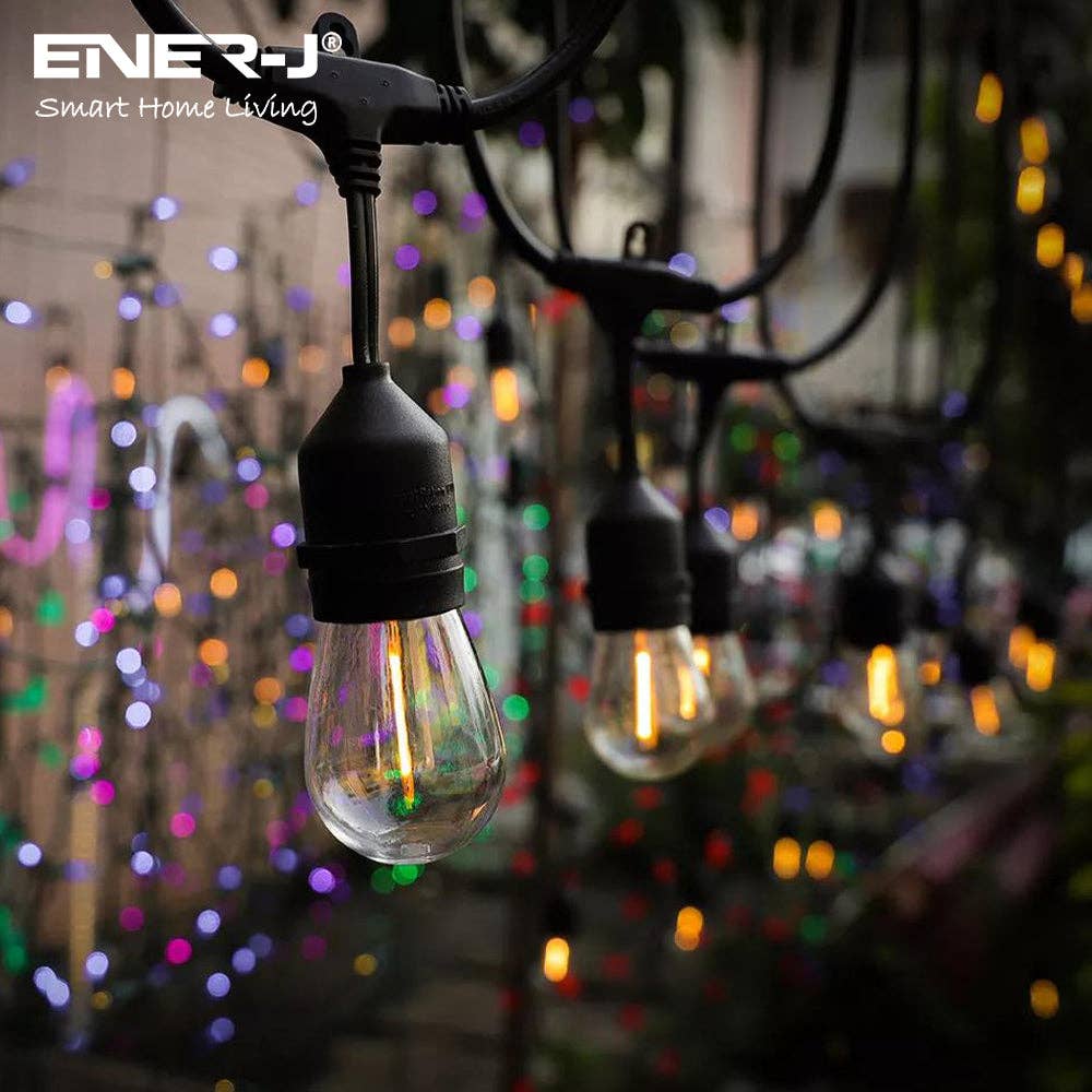 ENER-J - Vente Guirlandes lumineuses - Kit de guirlandes lumineuses à filament LED de 100 pieds1