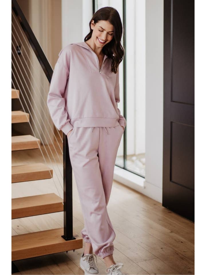 Blush Scuba Pants Set Wholesale for wholesale on Faire4