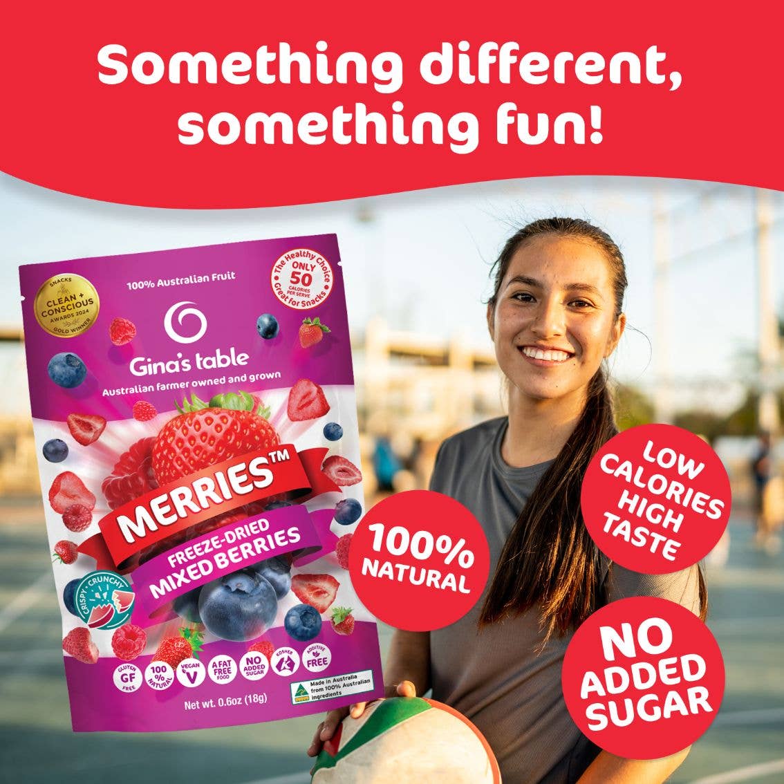 Gina's Table - Wholesale Dried/dehydrated fruit - Freeze Dried Mixed Berries with Strawberries - 10 pack6