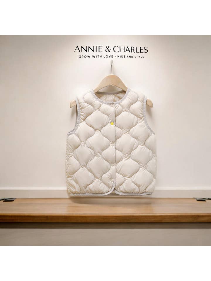 Annie & Charles - Vendita all'ingrosso Gilè imbottito - Bambini - Gilet trapuntato leggero Annie & Charles® con imbottitura in piuma