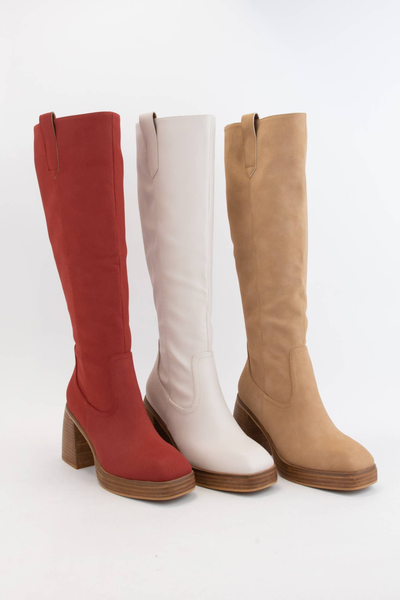 CCOCCI - Wholesale Boots - Women's - ALYSSA CHUNKY PLATFORM HEEL SLIM FIT TALL BOOTS18