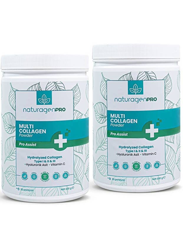 PRO Multi Collagen Powder - 330g x 2, Types I, II, III, Lemon for wholesale by Aladdin