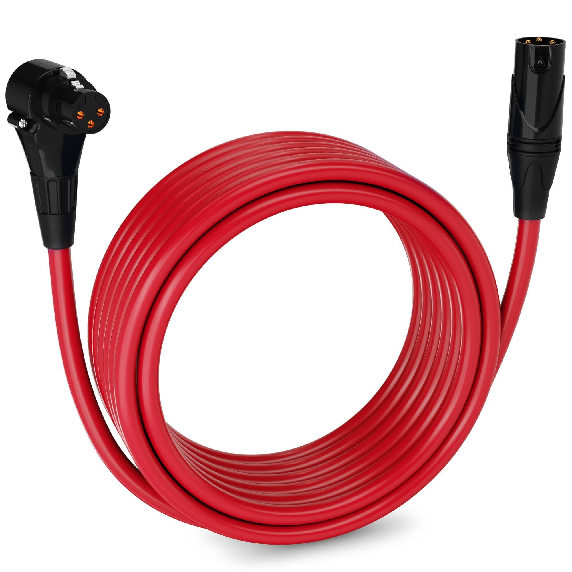 LyxPro - Wholesale Muziekaccessoire - Microfoon XLR gehoekte vrouwelijke kabel 3-pins microfoonkabel Pro Audio32