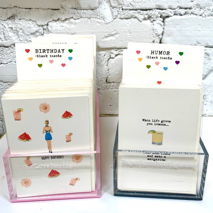 Paperlove Boutique - Wholesale Everyday Greeting Card - Paperlove Greeting Card Counter Box