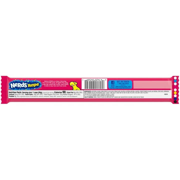 I Got Your Candy - Wholesale Hard Candy - Nerds Rope Original Rainbow .92oz - 24ct5