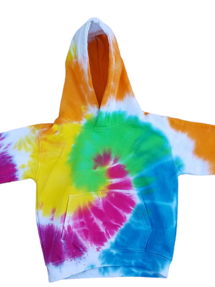 Hoodie Tie Dye Tingido à Mão – Design Retro Vibrante por atacado de VeEco Gifts