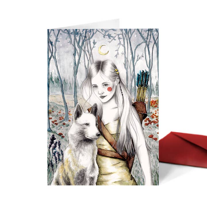 Carillustration - Wholesale Everyday Greeting Card - Tarjeta Artemisa (díptico)0