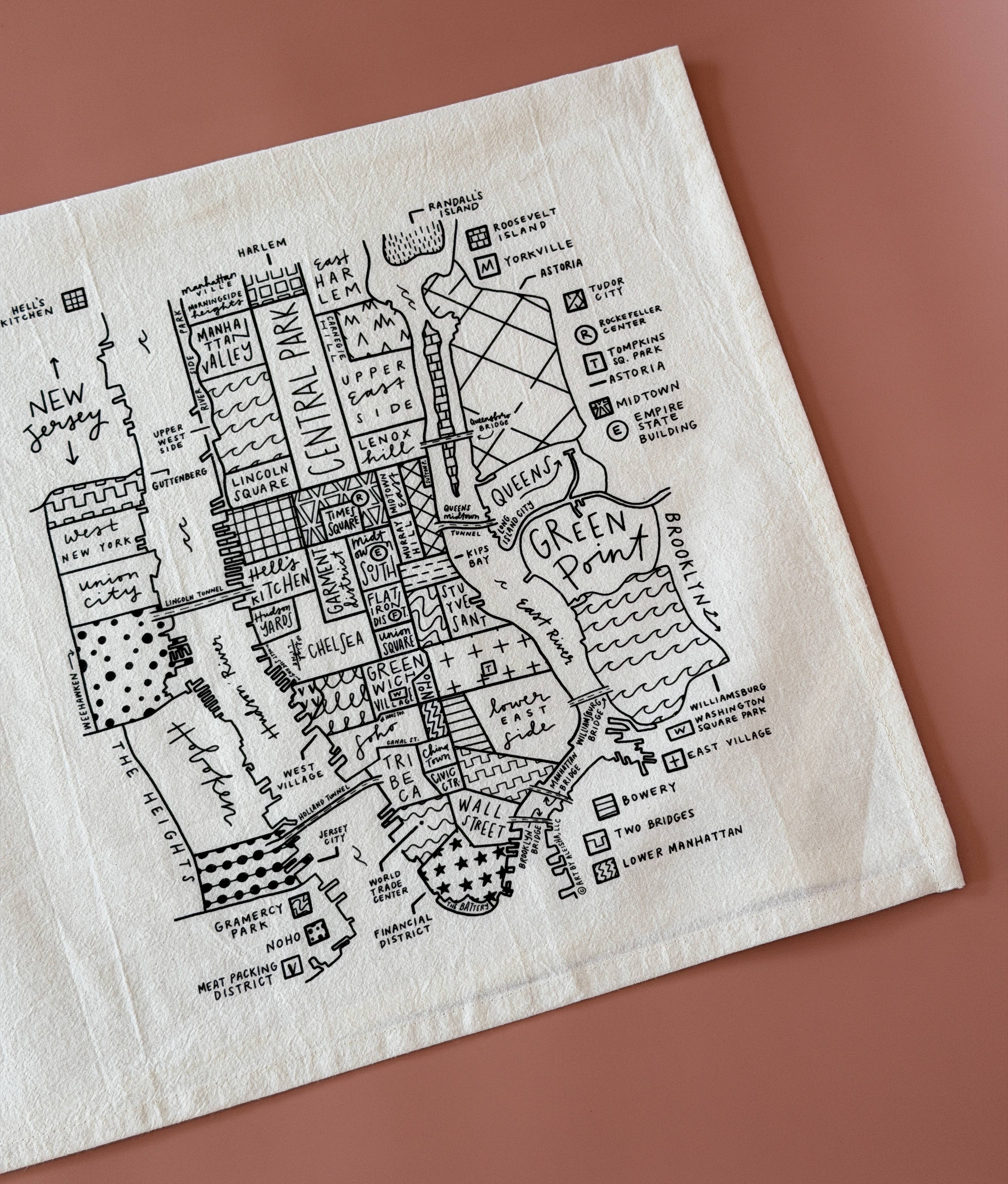 By Aleisha - Wholesale Tea Towel - New York City Tea Towel7