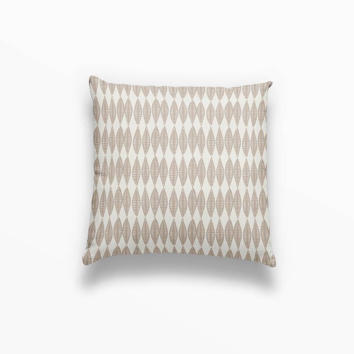 Emily Daws – wholesale Prydnadskuddfodral – Leaflette-kudde i mocka