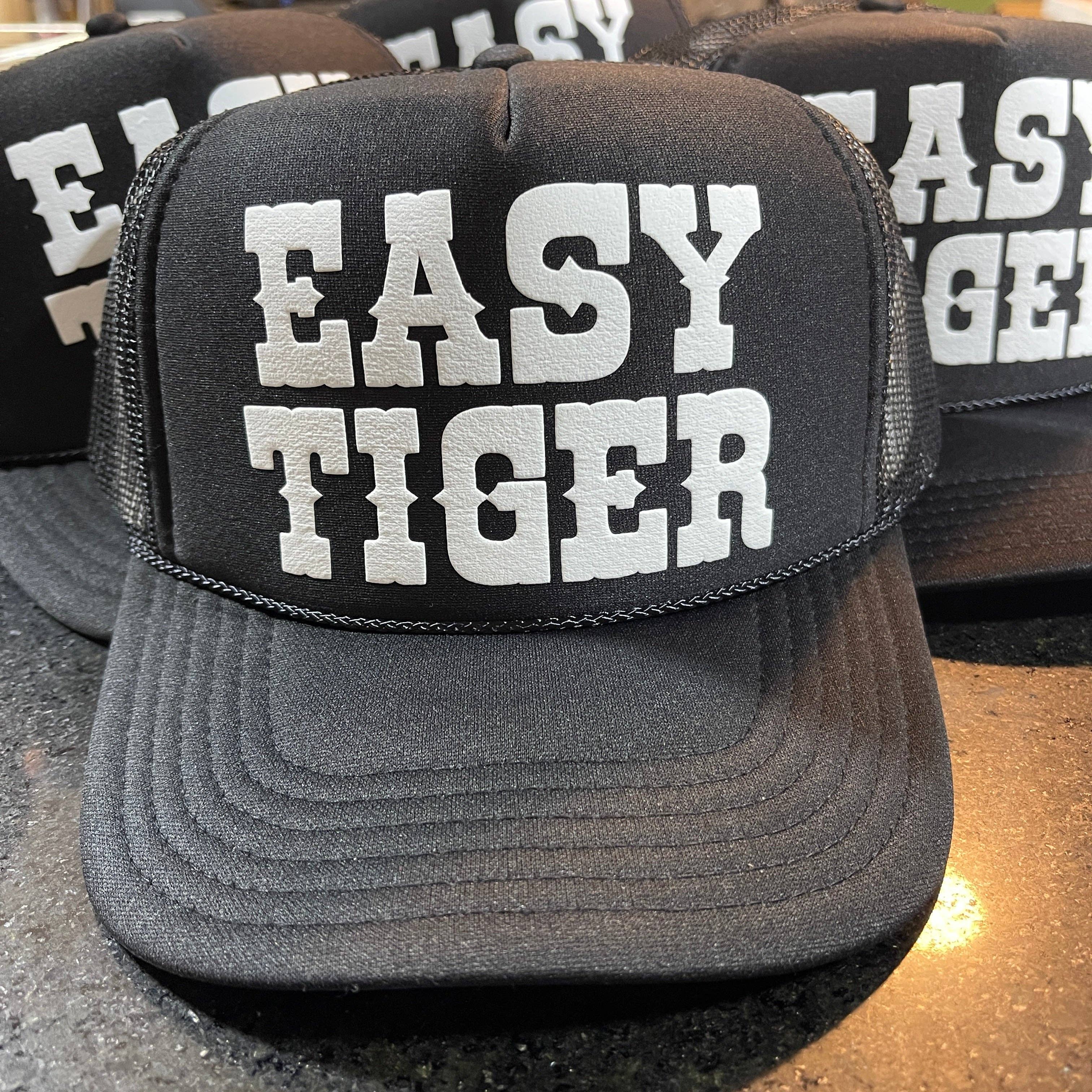 Happi Style - Wholesale Trucker Hat - Unisex - Easy Tiger Foam Trucker Hat | Black1
