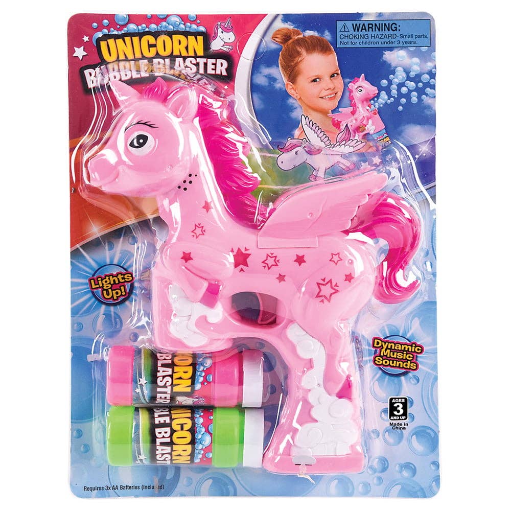 La Luna Bella - Toys - Venta al por mayor Juguete tradicional - Niños - Juguetes infantiles UNICORN BUBBLE BLASTER LLB DE 7 PULGADAS CON LUZ Y SONIDO2
