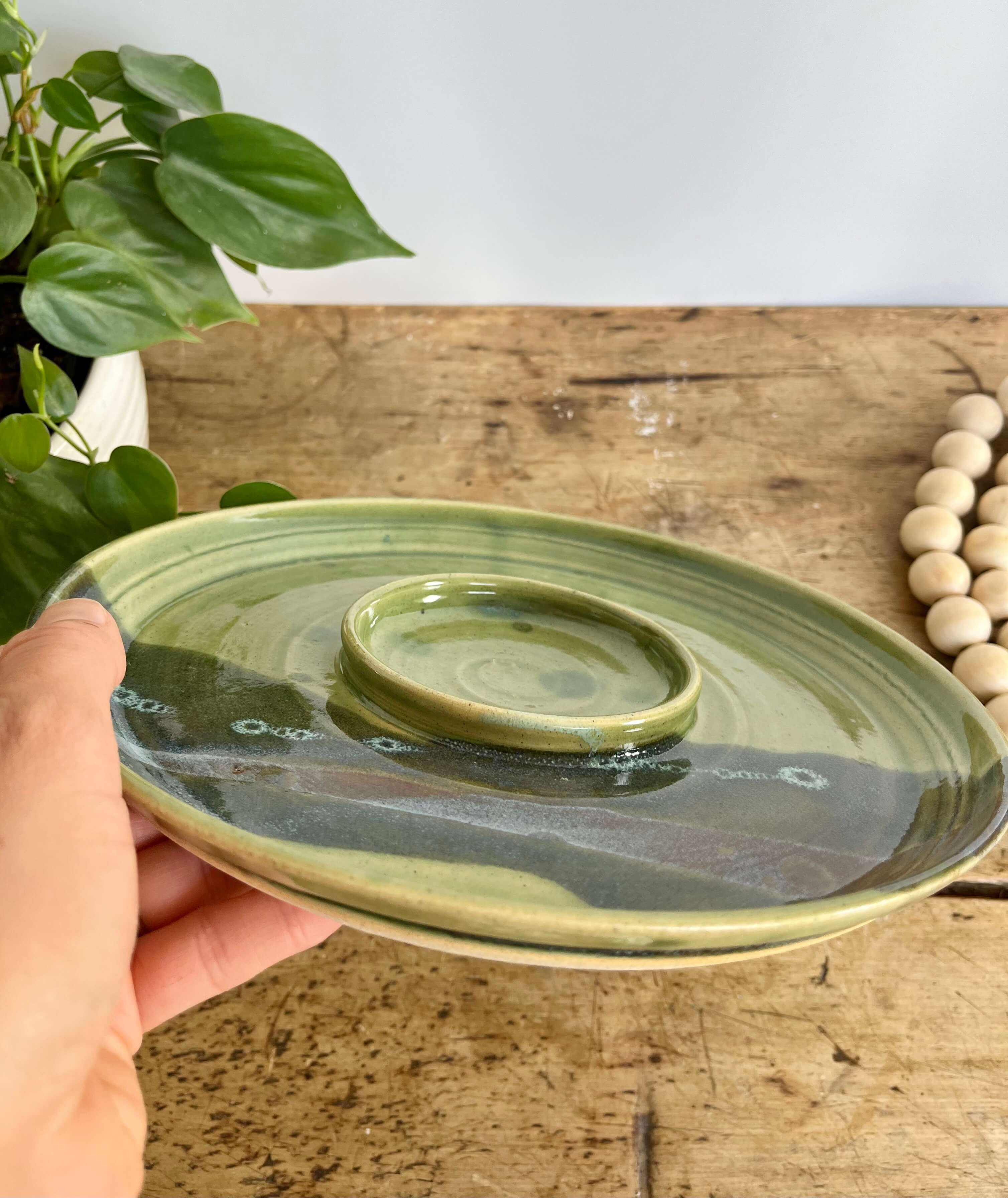 Coastal Clay Co. - Wholesale Platter - Bread and Oil Dipping Plate Platter11