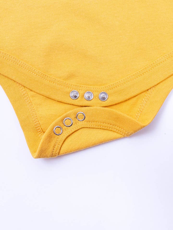 Keep Nature Wild - Wholesale Bodysuit (Non-Footed) - Baby - Happy Camper Saguaro Baby Bodysuit | Mustard3