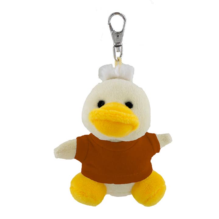 Plushland - Wholesale Keychain – Unisex - 4" Keychain - Duck with customized shirt16