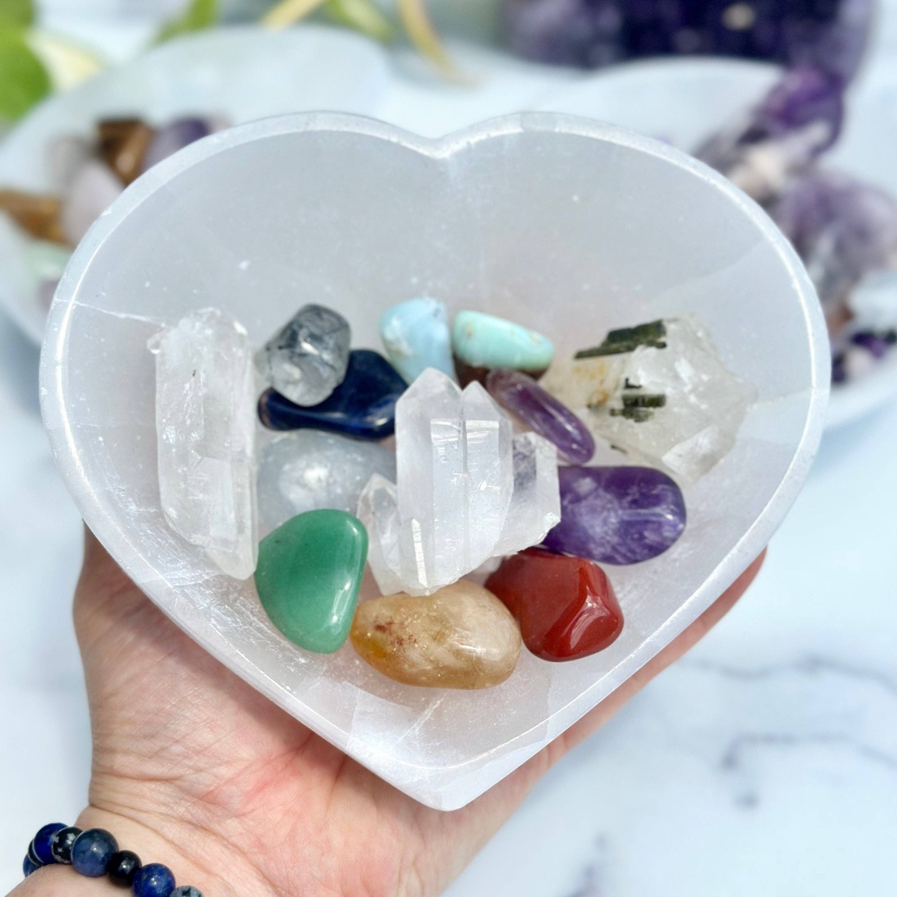 New Moon Beginnings - Wholesale Crystal Charging Plate - Selenite Bowls (10 Options!) Selenite Crystal Charging Bowls5