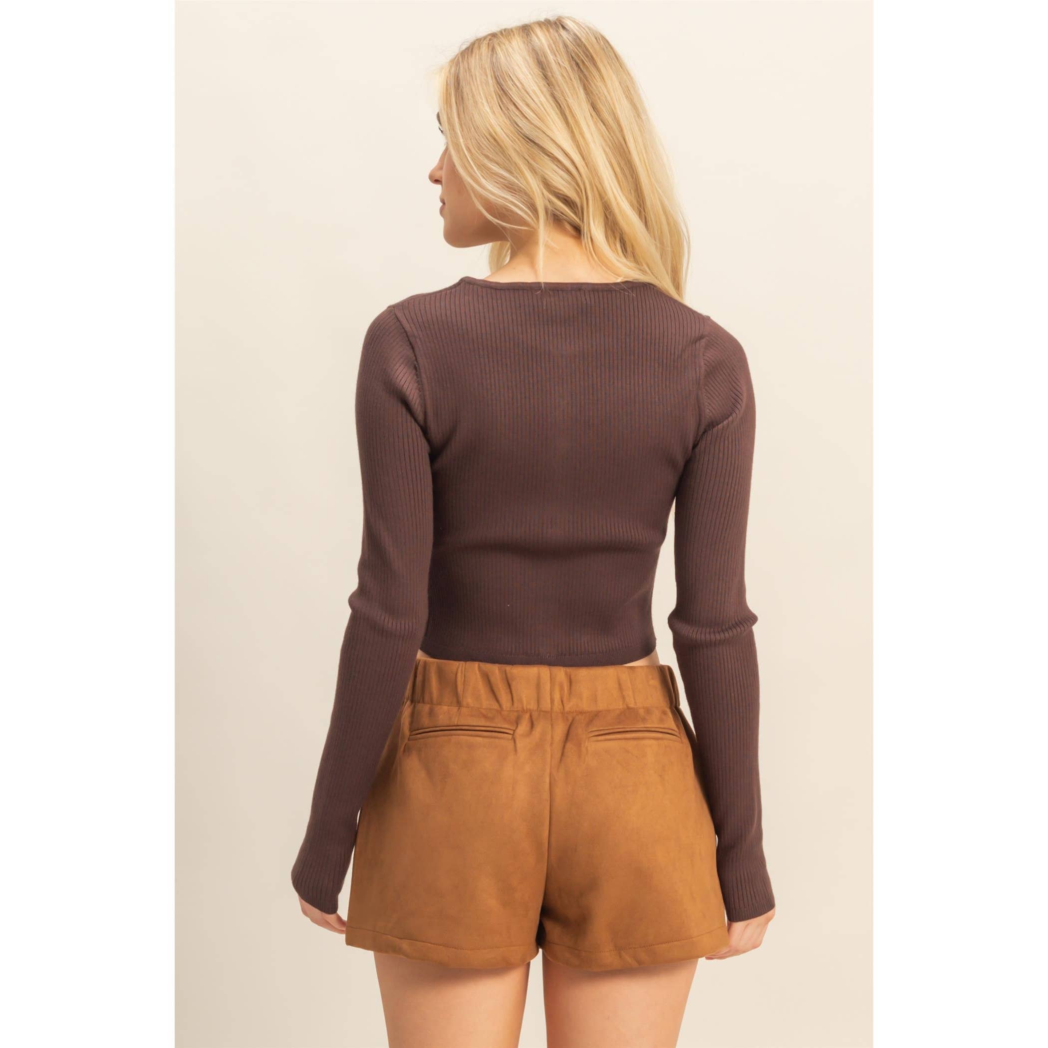 HYFVE - Vendita all'ingrosso Top in maglia - Donna - Top a coste con bottoni9