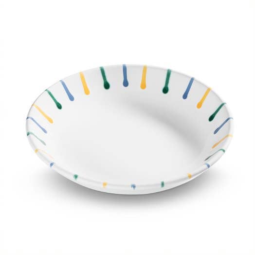 Piatto fondo colorato fiammato (diametro 20 cm) per la vendita all'ingrosso da parte di Gmundner Keramik Handels GmbH