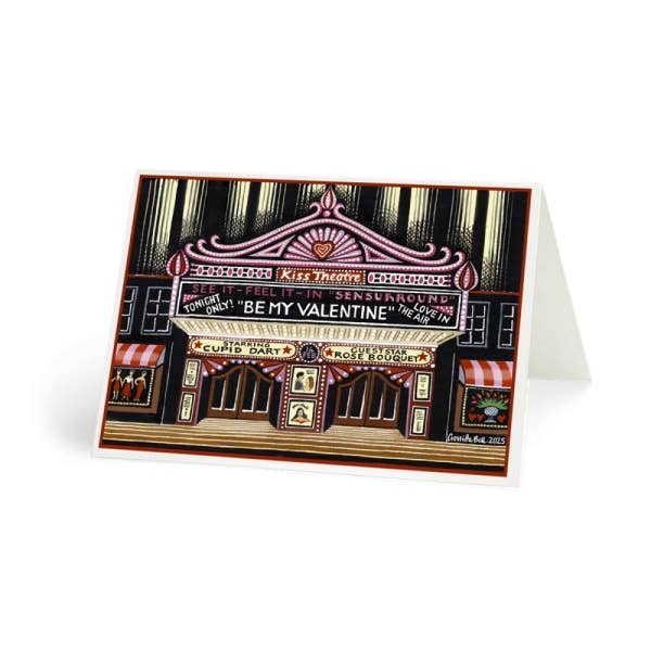Kyss Teater Hälsningskort för wholesale av Cressida Bell