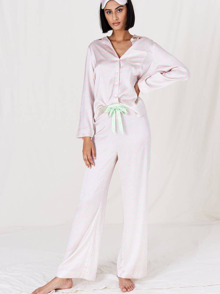 Pyjama Bottoms / ''Lily Pad" for wholesale by Jessica Russell Flint