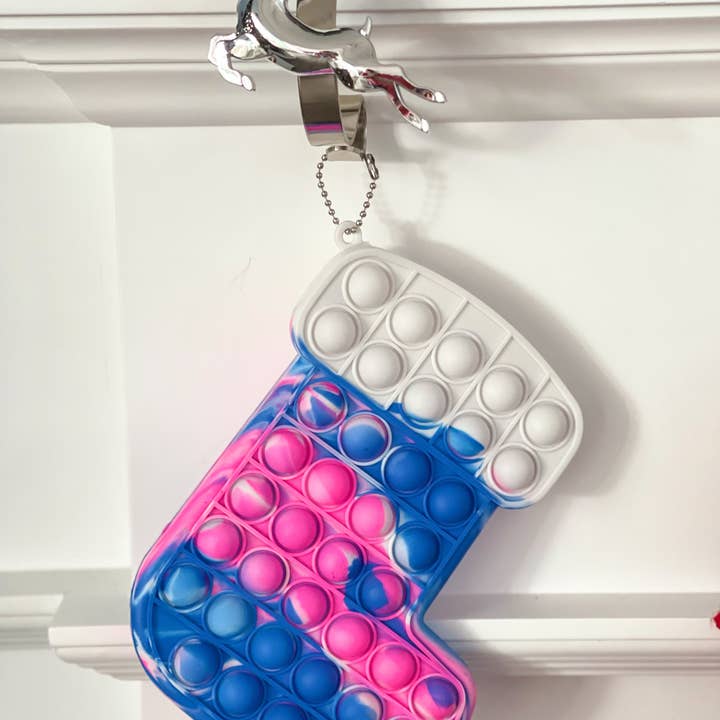 Harris Girls & Co. - Wholesale Fidget toy – Kids - Christmas Stocking Fidget "Ocean Pink"0