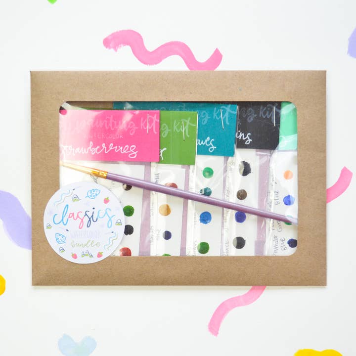 Lavender Chai Co. - Wholesale DIY Craft Kit - Mini Painting Kit Bundle- Watercolor Classics0