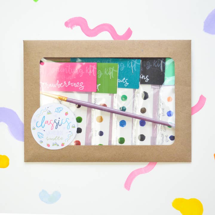 Lavender Chai Co. - Wholesale DIY Craft Kit - Mini Painting Kit Bundle- Watercolor Classics