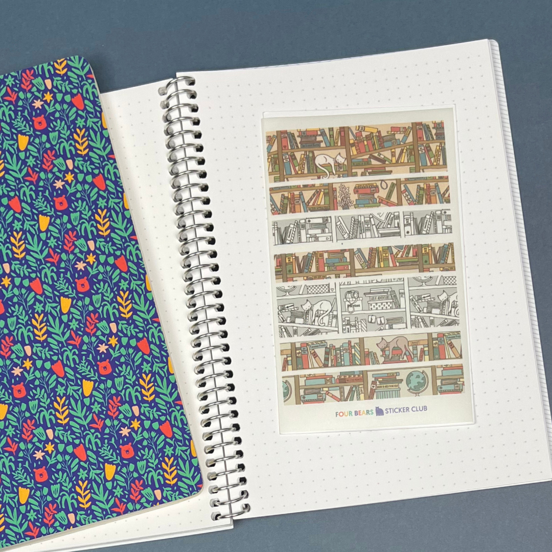 Four Bears Sticker Club - Wholesale Sticker - Bookshelf Washi1