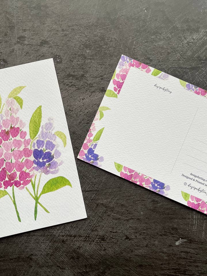 Lupine Botanical Postcard - A6 Postcard/Mini Art Print for wholesale by Designbyting