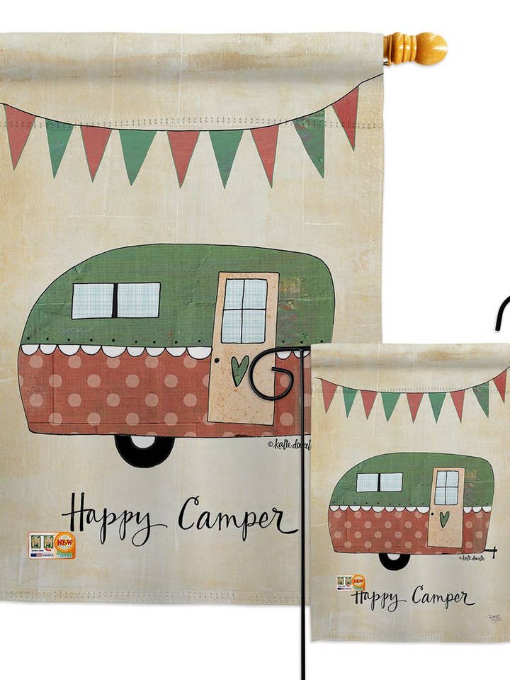 Bandeira de decoração de veículo de acampamento ao ar livre por atacado de Two Group Flag Co