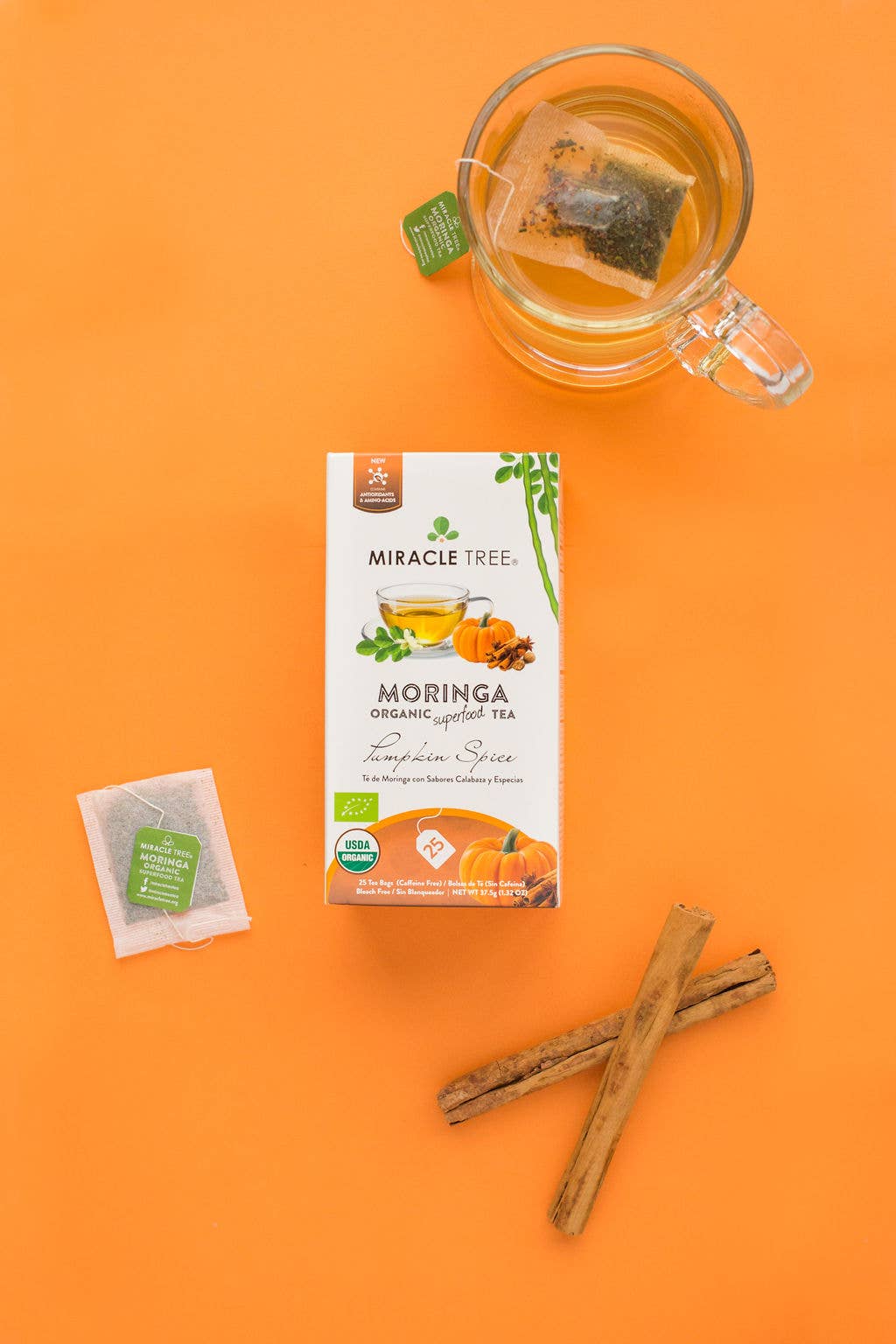 Miracle Tree - Wholesale Tea Bags - Organic Moringa Tea: Pumpkin Spice5