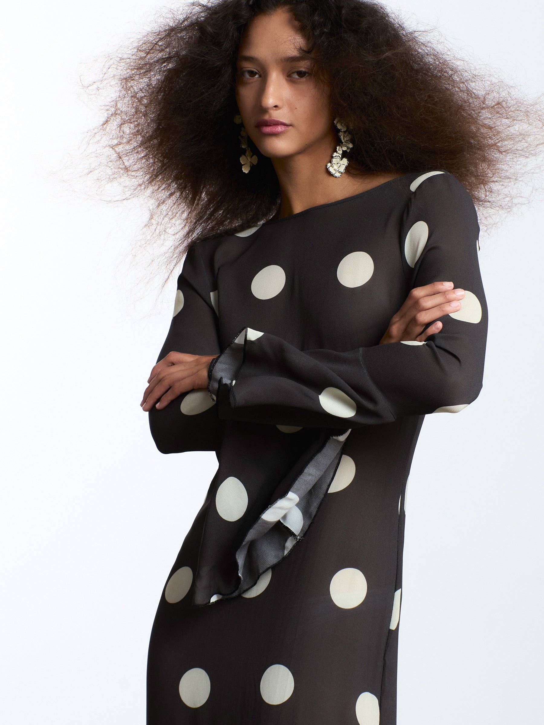CARMEN SAYS - Vente Robe – femme - Robe à pois Arlequin1