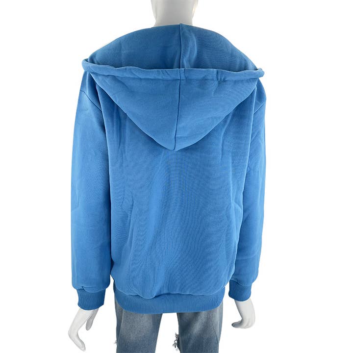 HIDDENBRAND - Wholesale Hoodie - Women's - Zip up oversized hoodie17