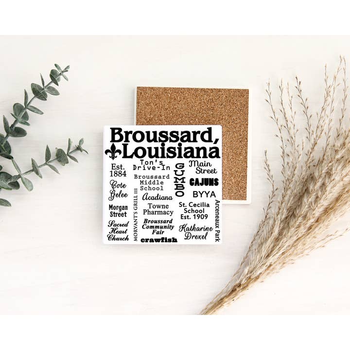 Broussard, Louisiana, Souvenir, Heimdekor, Geschenkfliese für den Großhandel von Distinctive Design Wholesale