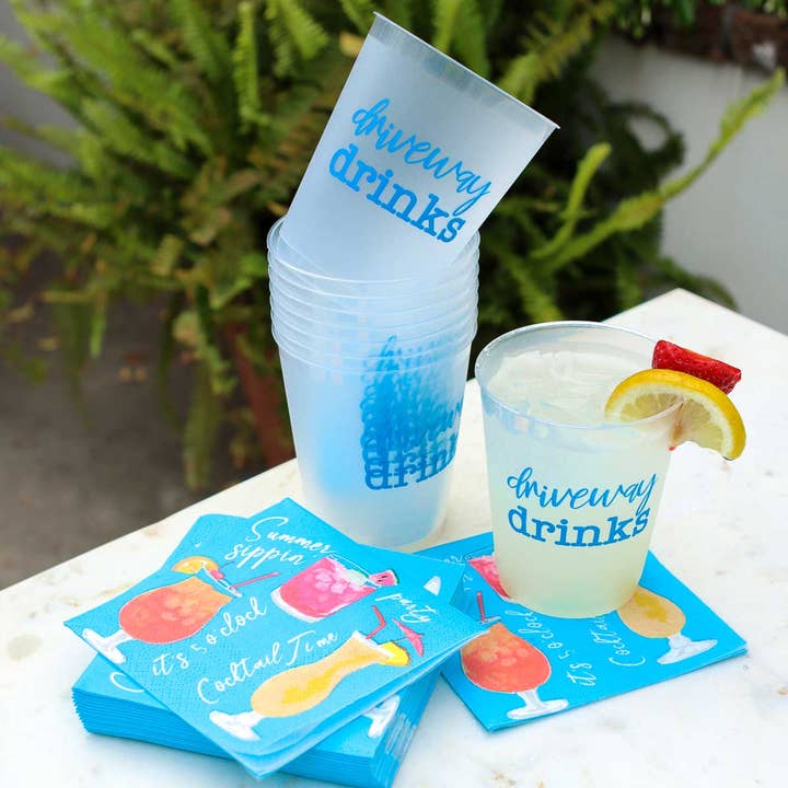 The Royal Standard - Wholesale Disposable Cup - Driveway Drinks Party Cups Frosted/Palace 16oz.