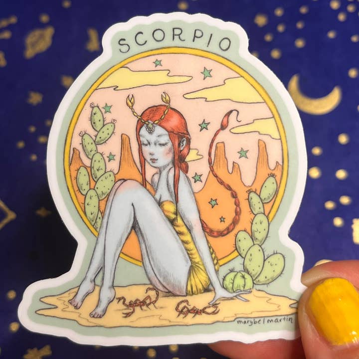 Marybel Martin - Wholesale Sticker - Scorpio Vinyl Sticker - By Marybel Martin1