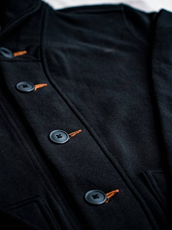 Men's Bodega Shawl Cardigan | 14oz 100% Cotton French Terry- Basalt for wholesale on Faire7