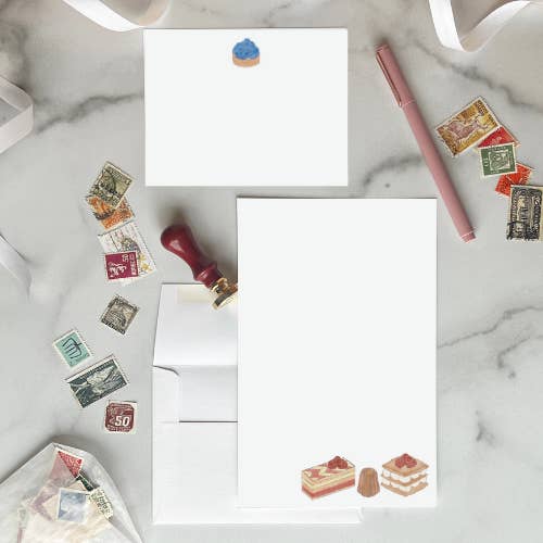 Dessert-skrivesæt for engroshandel hos Viola and Beatrice Stationers